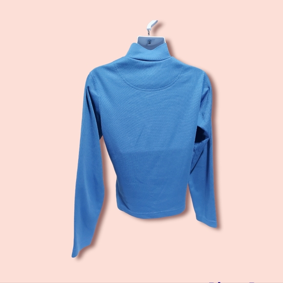 The North Face Women's Blue 1/4 Zip Pullover 100% Polyester - Size S - Picture 3 of 6